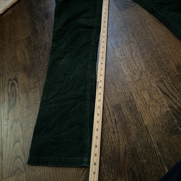 J Crew Favorite Fit 95825 Corduroy Pants Stretch Kelly Green Women 4R MidRise - Picture 3 of 4